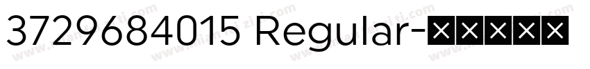 3729684015 Regular字体转换